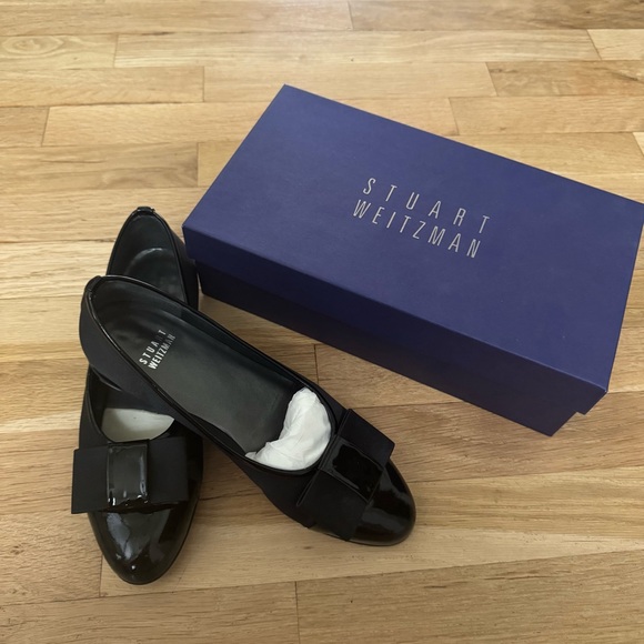 Stuart Weitzman Shoes - Stuart Weitzman Black Patent Flats